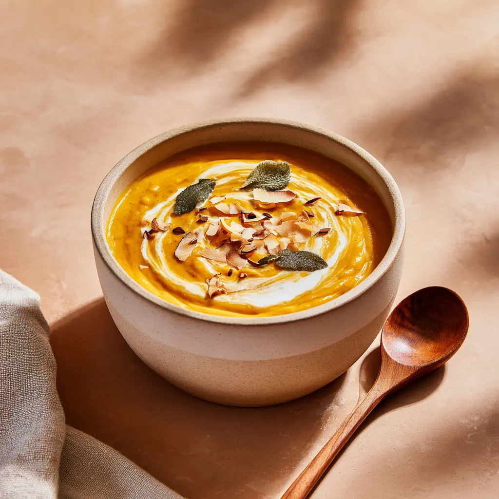 Velouté de patates douces au lait de coco